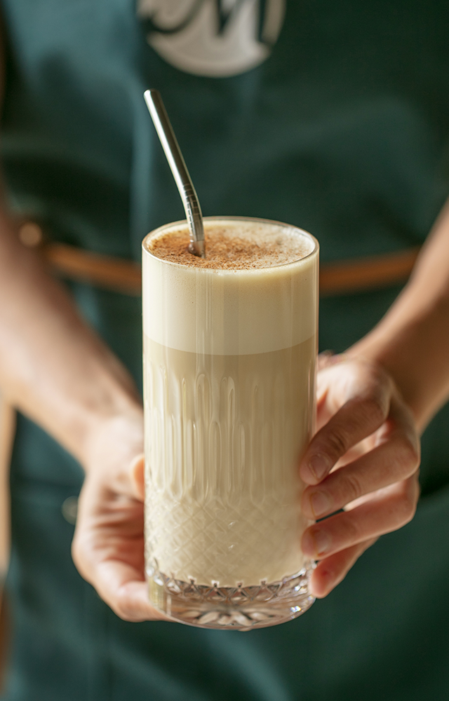 latte macchiato caramel cannelle - recette facile