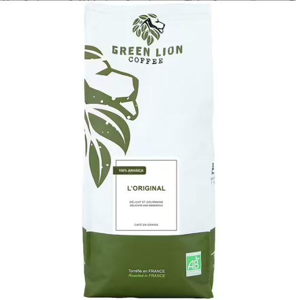 café en grain green lion l'original 1kg