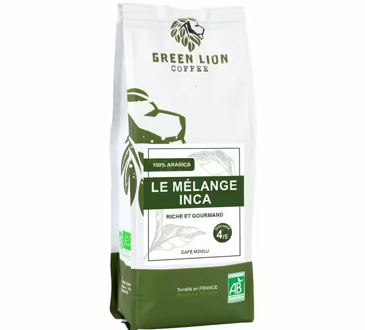 Green Lion Organic Ground Coffee Inca Blend