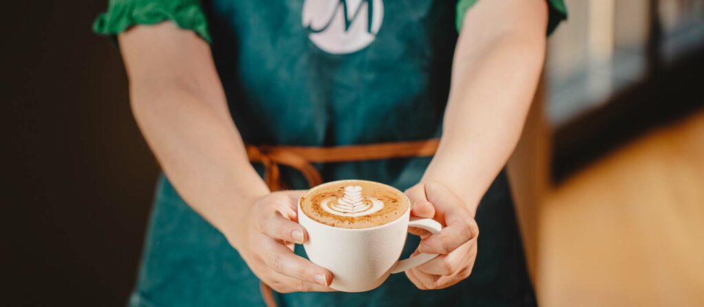 milk jug for latte art coffee