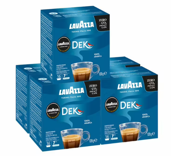 Lavazza Dek Cremoso A Modo Mio Capsules x 80